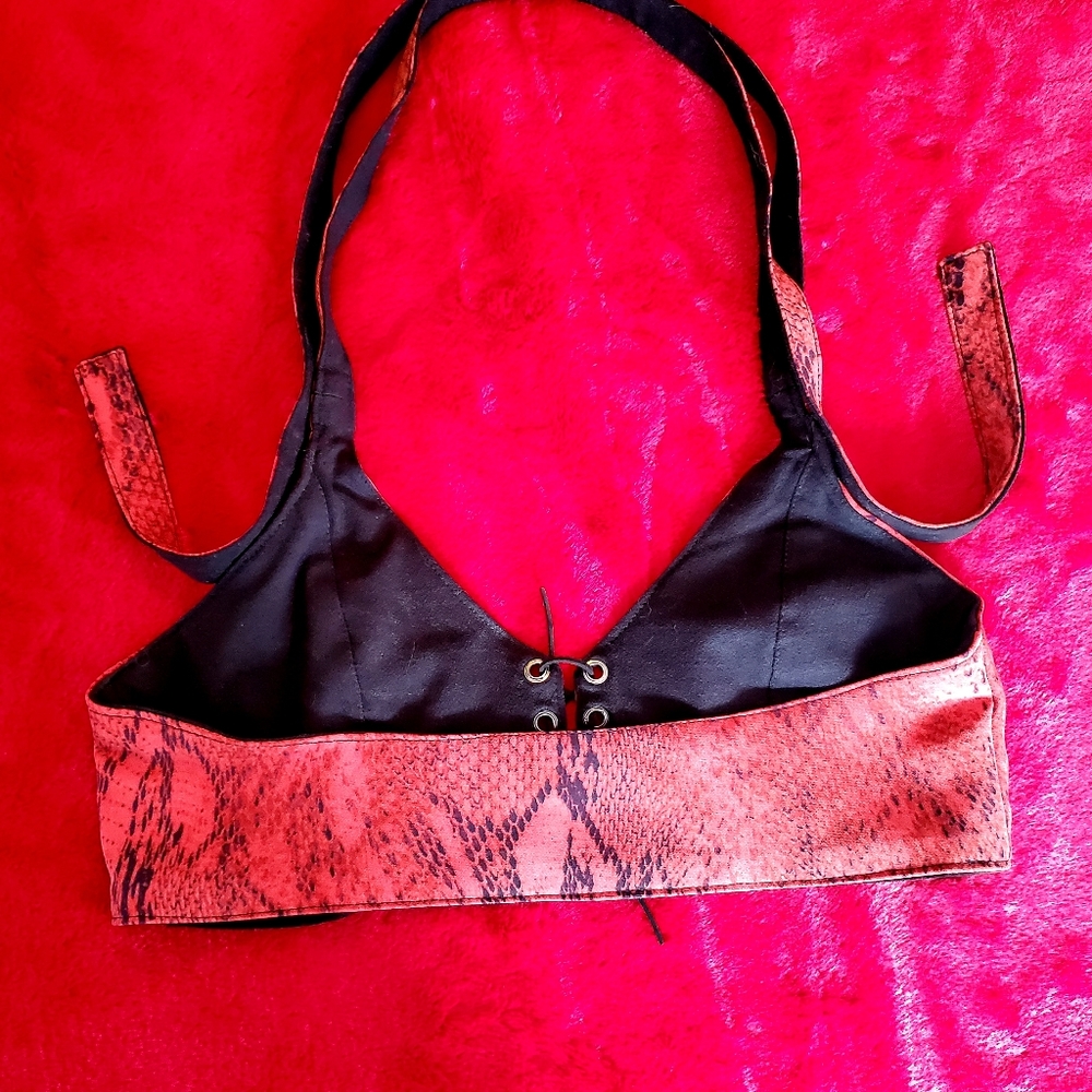 Handmade 2 pieces lace up ensemble - Picture 3 of 4